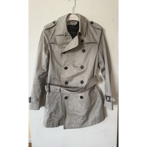 Banana Republic Other - BANANA REPUBLIC Double-Breasted Belted Lined Trench Coat Sze S Khaki Classic EUC